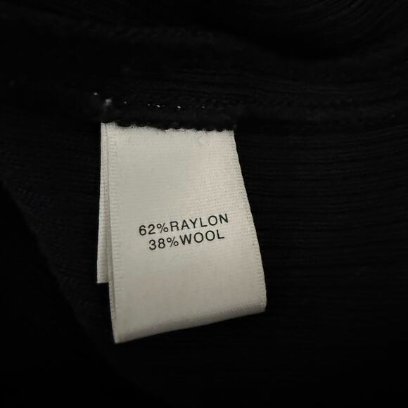 St John Animal Print Cardigan Sweater Purple Blue Black Button Front Women’s M - Picture 7 of 10